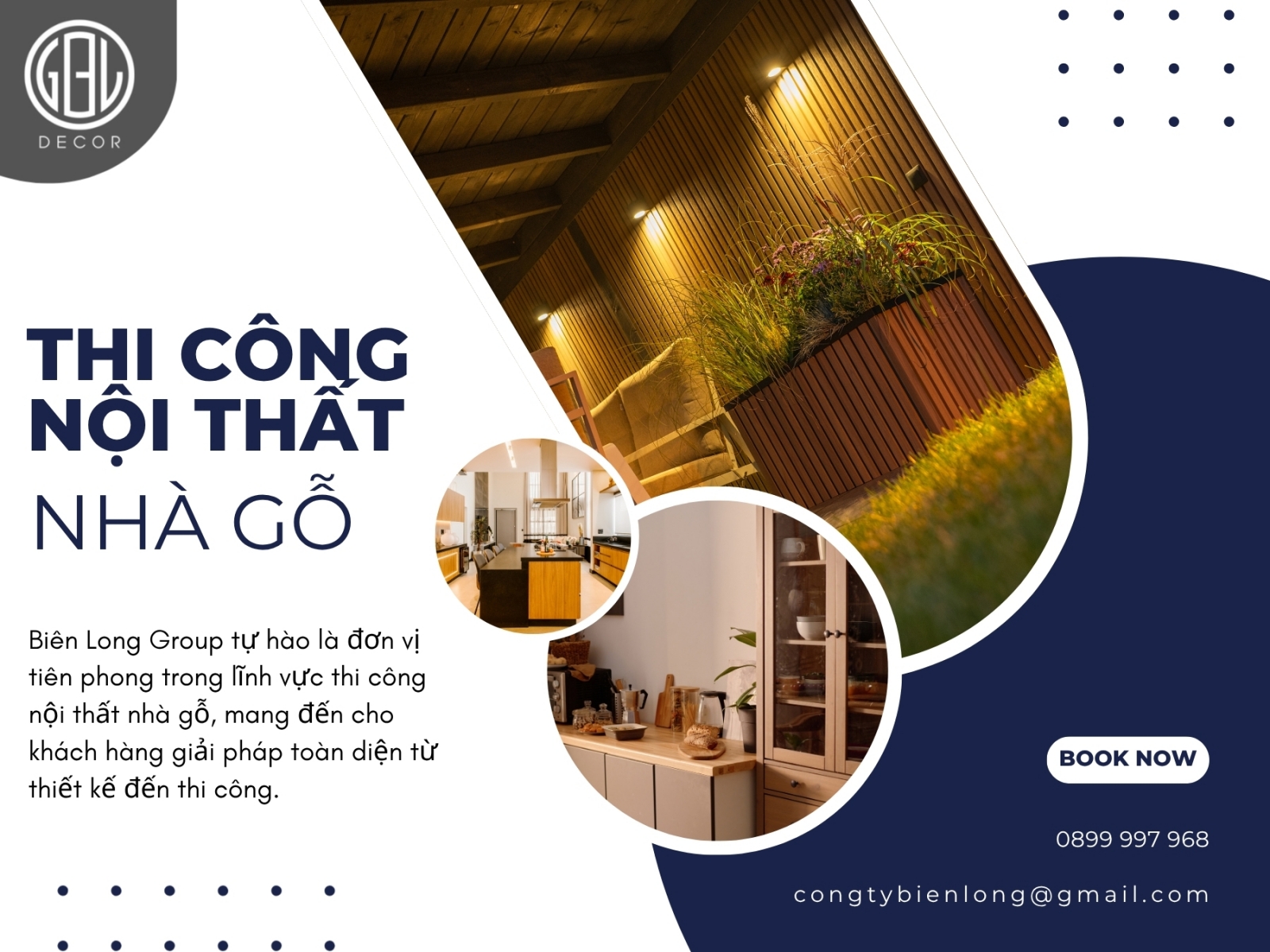 Thi công nội thất nhà gỗ